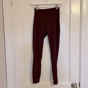 Lululemon Maroon Leggings